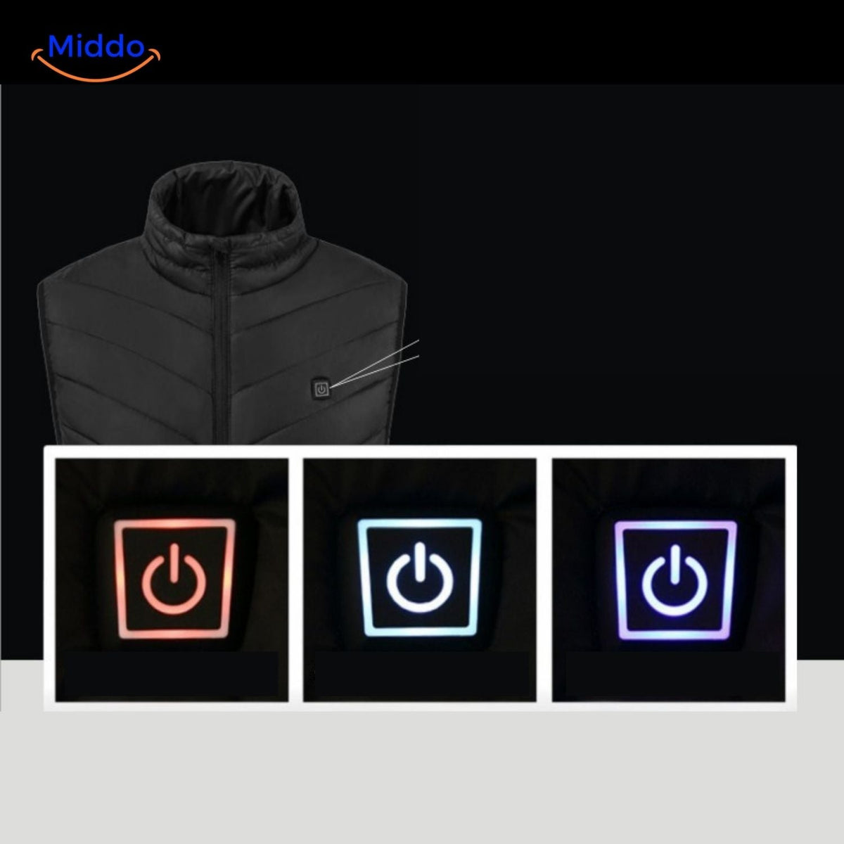 USB Heated Vest for Men – 3 Temperature Settings, Lightweight Insulated Warmth for Hiking & Outdoor Work