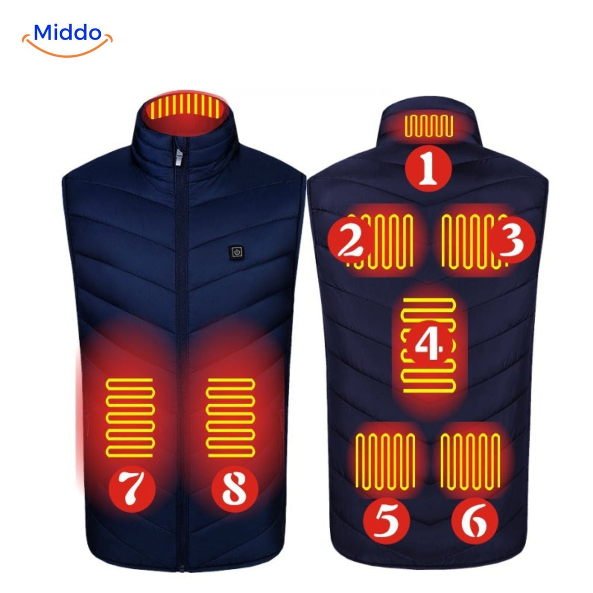 USB Heated Vest for Men – 3 Temperature Settings, Lightweight Insulated Warmth for Hiking & Outdoor Work