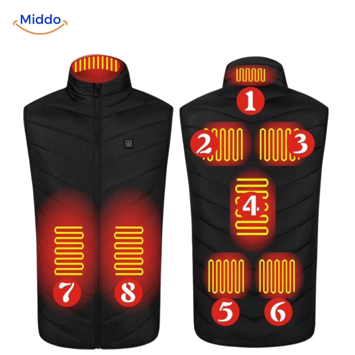 USB Heated Vest for Men – 3 Temperature Settings, Lightweight Insulated Warmth for Hiking & Outdoor Work