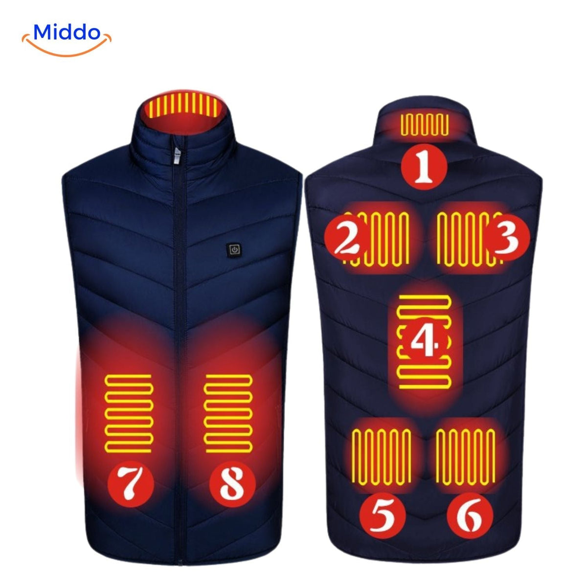 USB Heated Vest for Men – 3 Temperature Settings, Lightweight Insulated Warmth for Hiking & Outdoor Work