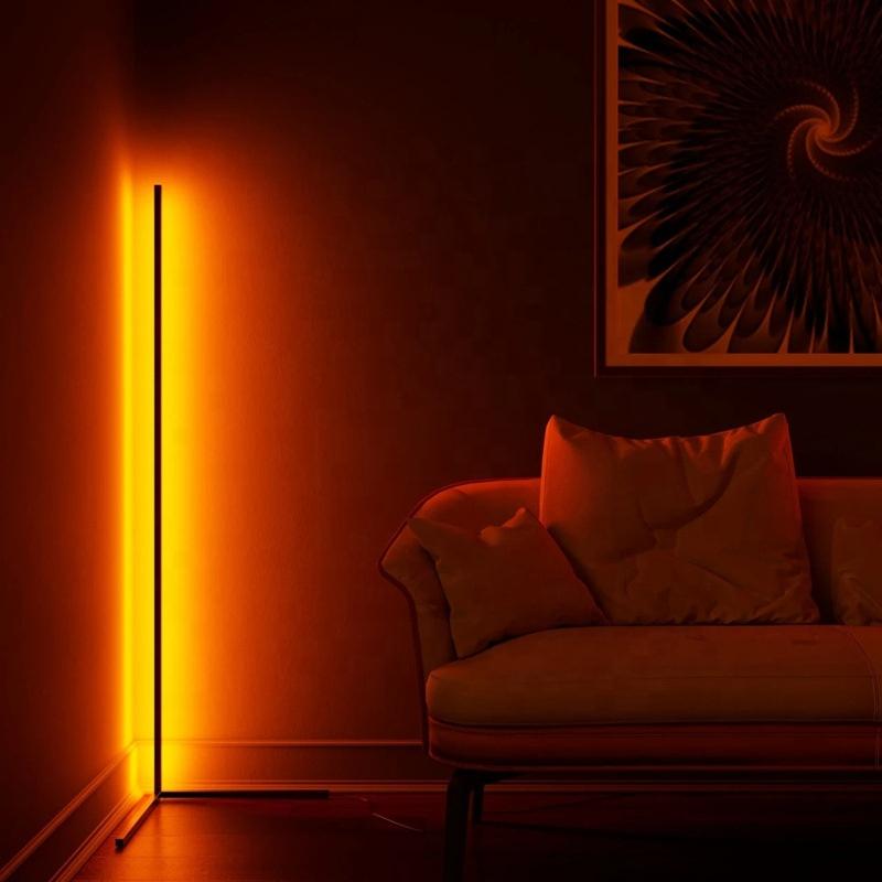 RGB Color-Changing LED Standing Lamp with Remote Control for Living Room and Bedroom Ambiance Lighting | Thomler