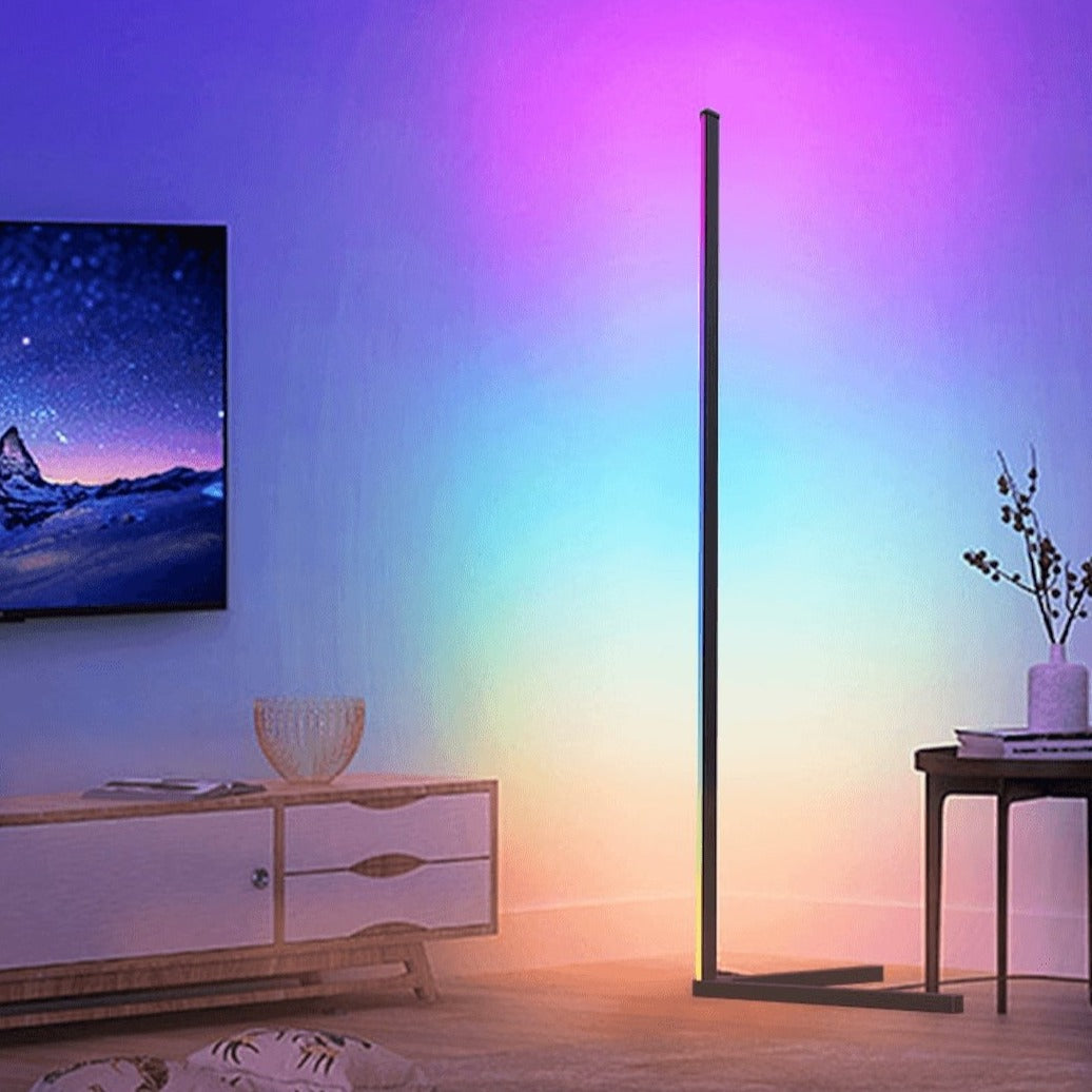 RGB Color-Changing LED Standing Lamp with Remote Control for Living Room and Bedroom Ambiance Lighting | Thomler