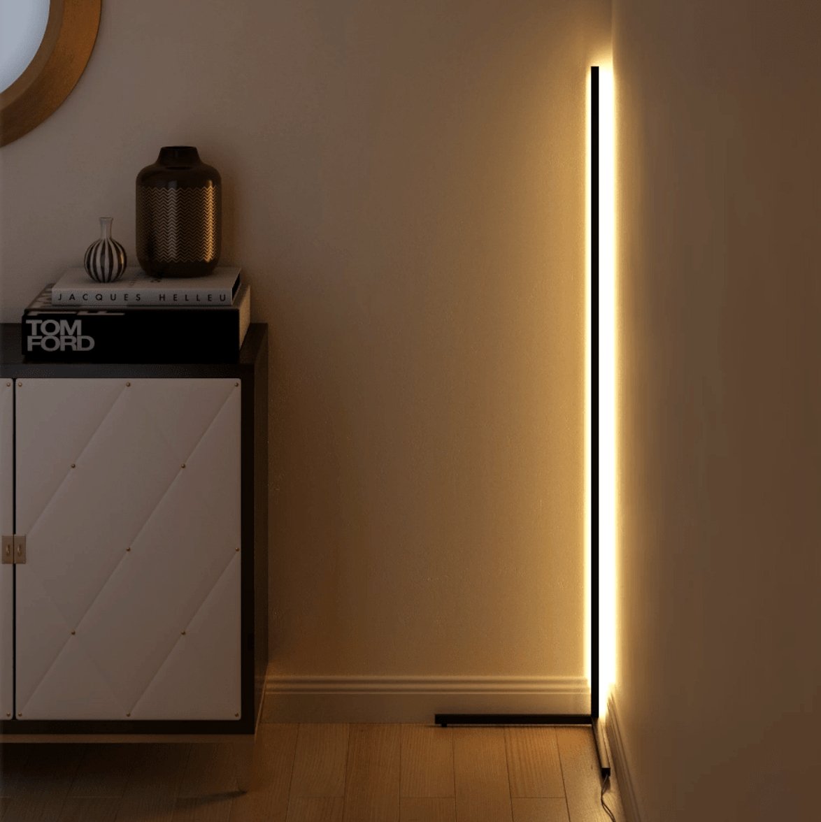 RGB Color-Changing LED Standing Lamp with Remote Control for Living Room and Bedroom Ambiance Lighting | Thomler