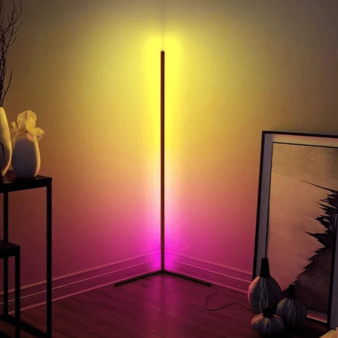 RGB Color-Changing LED Standing Lamp with Remote Control for Living Room and Bedroom Ambiance Lighting | Thomler