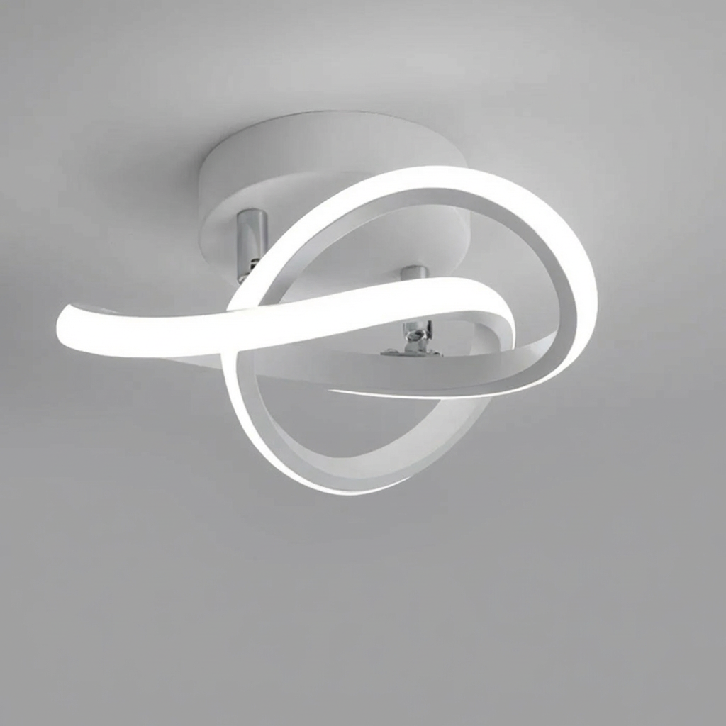 Lámpara LED de montaje empotrado de doble aro – Marco de aluminio de 9.4 pulgadas – Luz de 3000K para dormitorios, pasillos y espacios compactos | Thomler