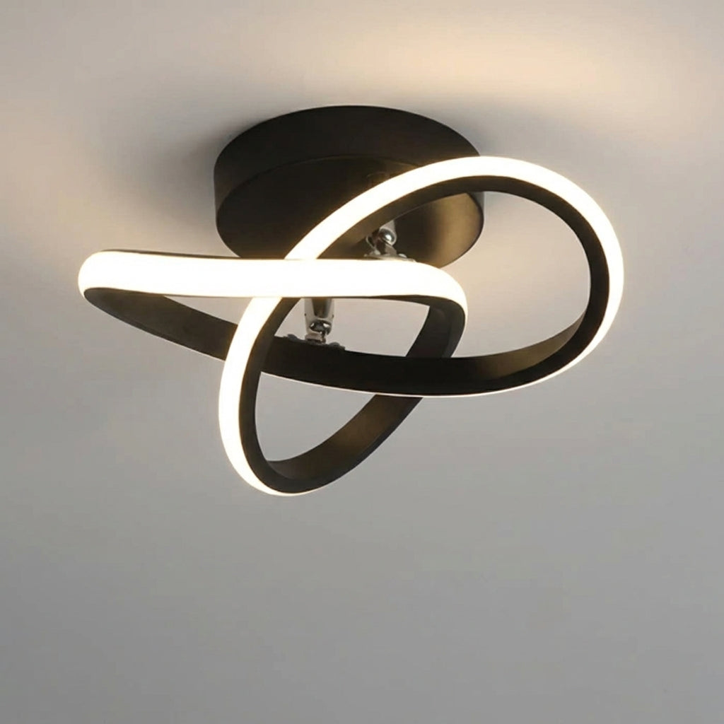 Lámpara LED de montaje empotrado de doble aro – Marco de aluminio de 9.4 pulgadas – Luz de 3000K para dormitorios, pasillos y espacios compactos | Thomler