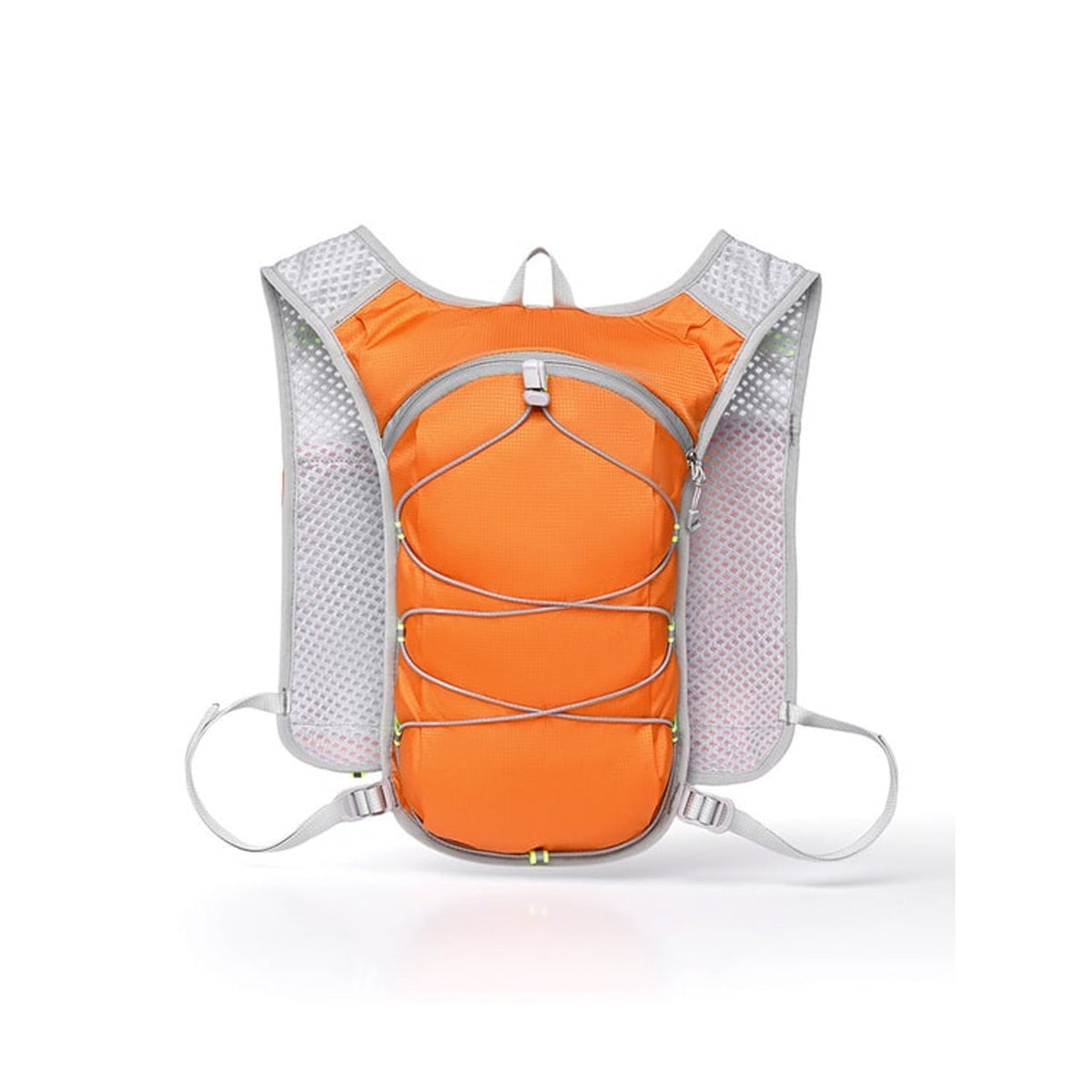 Hydratatievest met ultralicht ontwerp en verstelbare pasvorm, voorzien van meerdere opbergmogelijkheden en ergonomische rugvulling