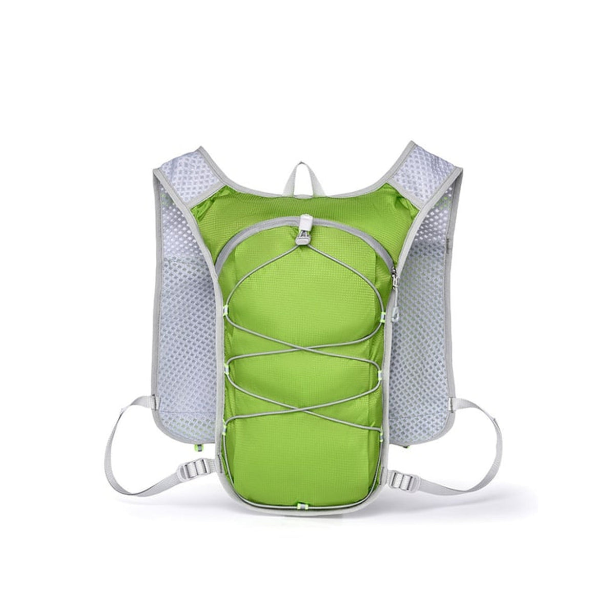 Hydratatievest met ultralicht ontwerp en verstelbare pasvorm, voorzien van meerdere opbergmogelijkheden en ergonomische rugvulling