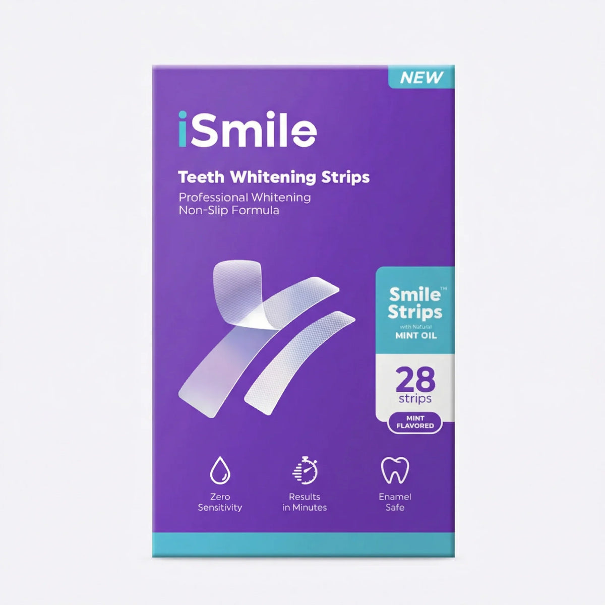 Kit de tiras blanqueadoras de dientes iSmile - Menta - 28 unidades - Kohls