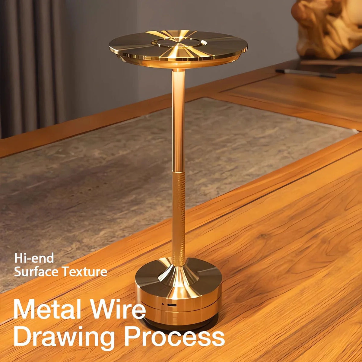 Cordless Table Lamp with Touch Control & Modern Nordic Design