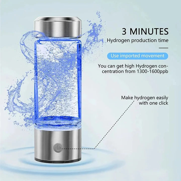 Wasserstoff-Wasserflasche