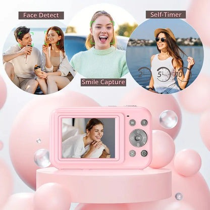 Compacte digitale camera met retro-ontwerp