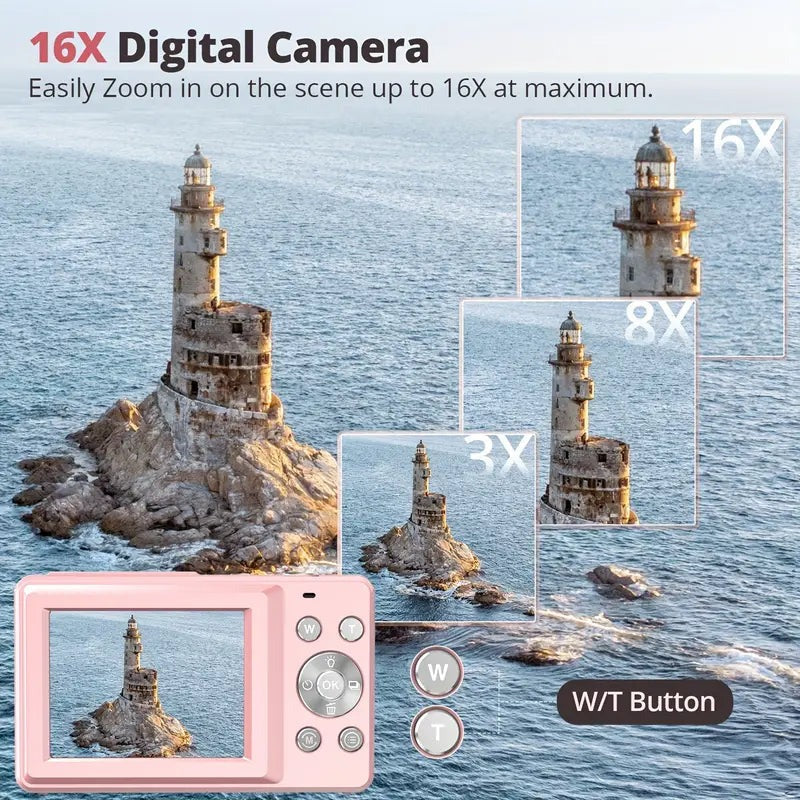 Compacte digitale camera met retro-ontwerp
