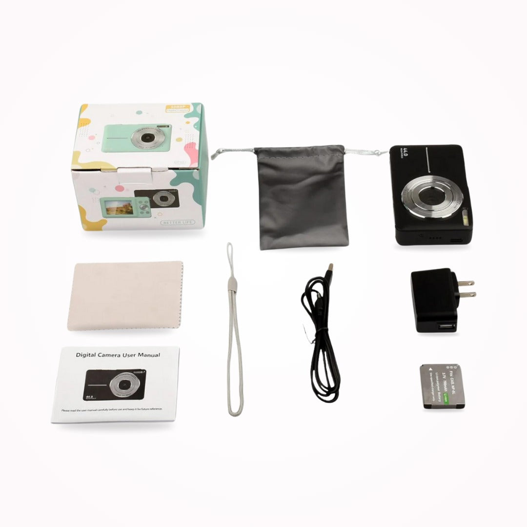 Compacte digitale camera met retro-ontwerp