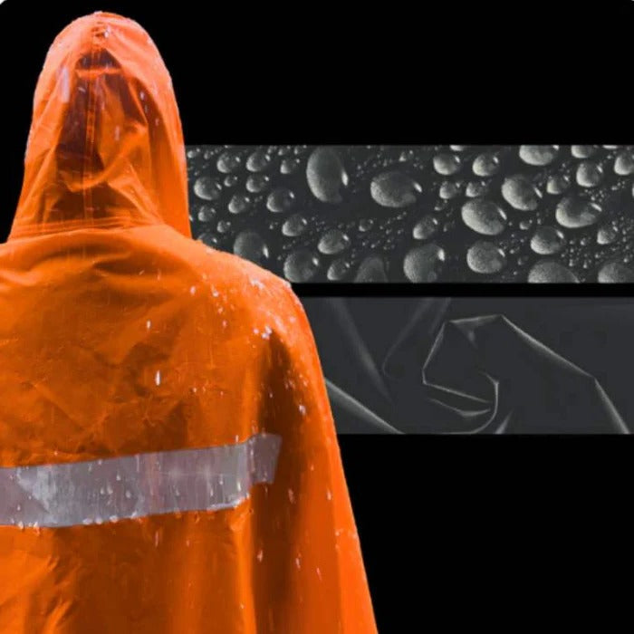Regenponcho voor bescherming buiten