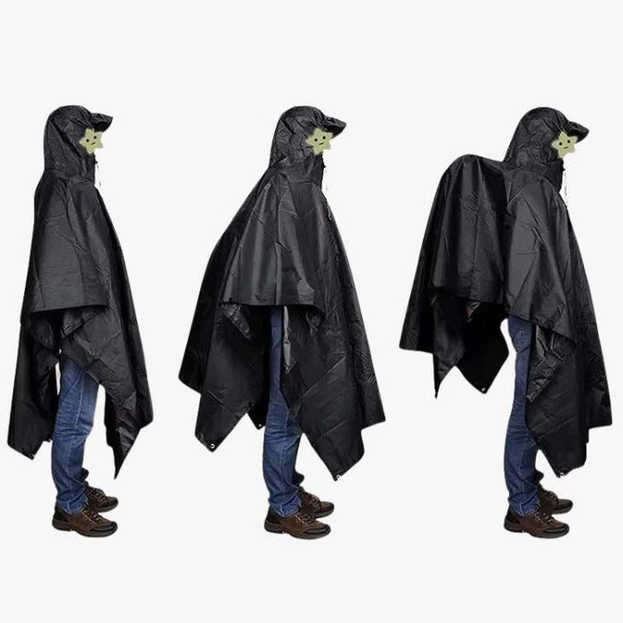 Regenponcho voor bescherming buiten