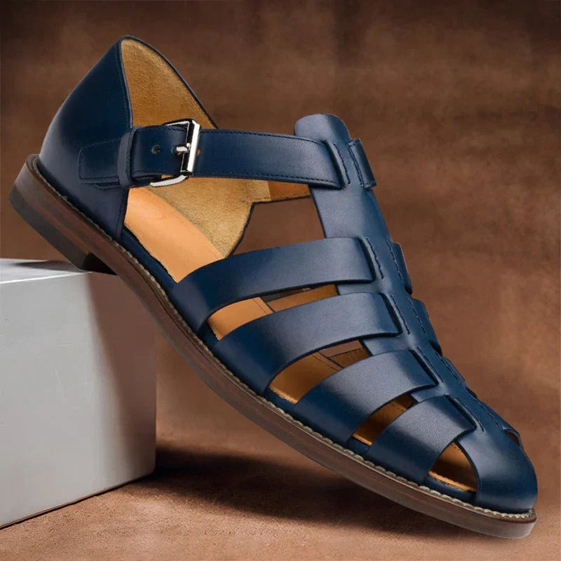 Herren-Sandalen mit offener Zehenpartie, verstellbaren Schnallenriemen und ergonomischem Fußbett