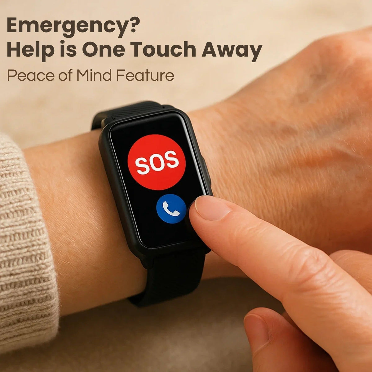 Valdetectie-smartwatch voor senioren