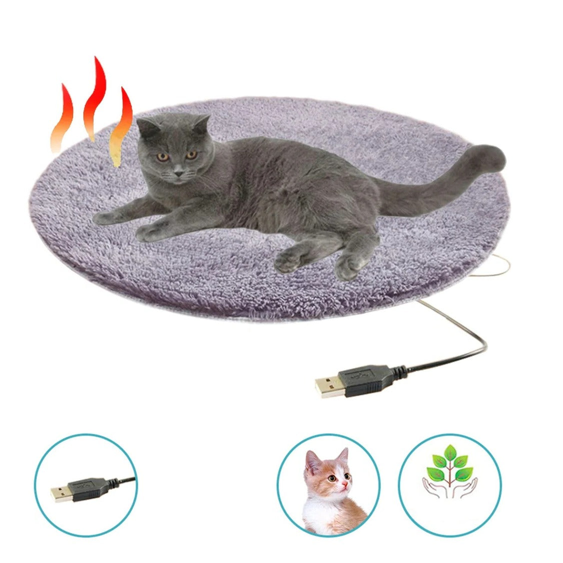 Cojín térmico USB para mascotas