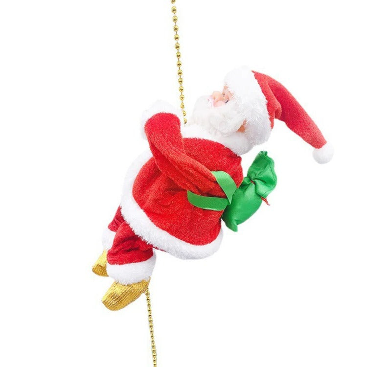 Klimmende Kerstman kerstdecoratie speelgoed