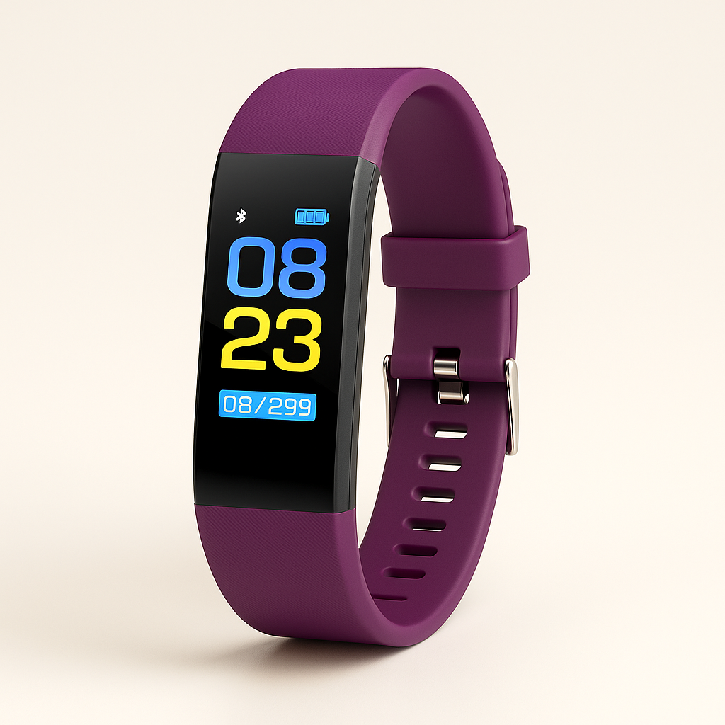 Fitnesstracker-horloge voor senioren met hartslagmeter, bloeddrukmeter, stappenteller, slaapregistratie, led-scherm, USB-oplaadbaar, waterbestendig, ac