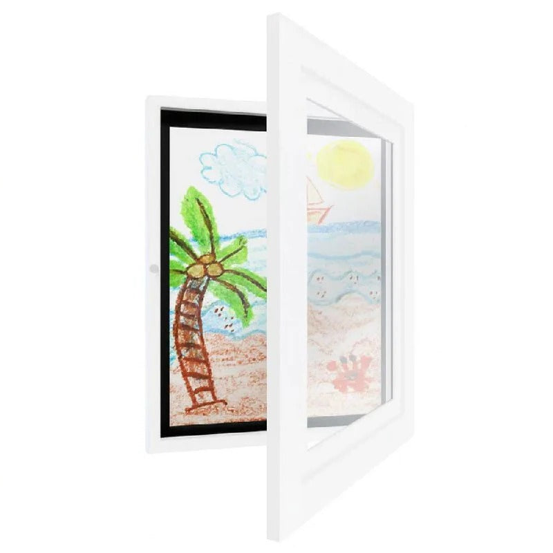 Magnetisch A4-displayframe met opslag voor 150 vellen en handbediende sluiting