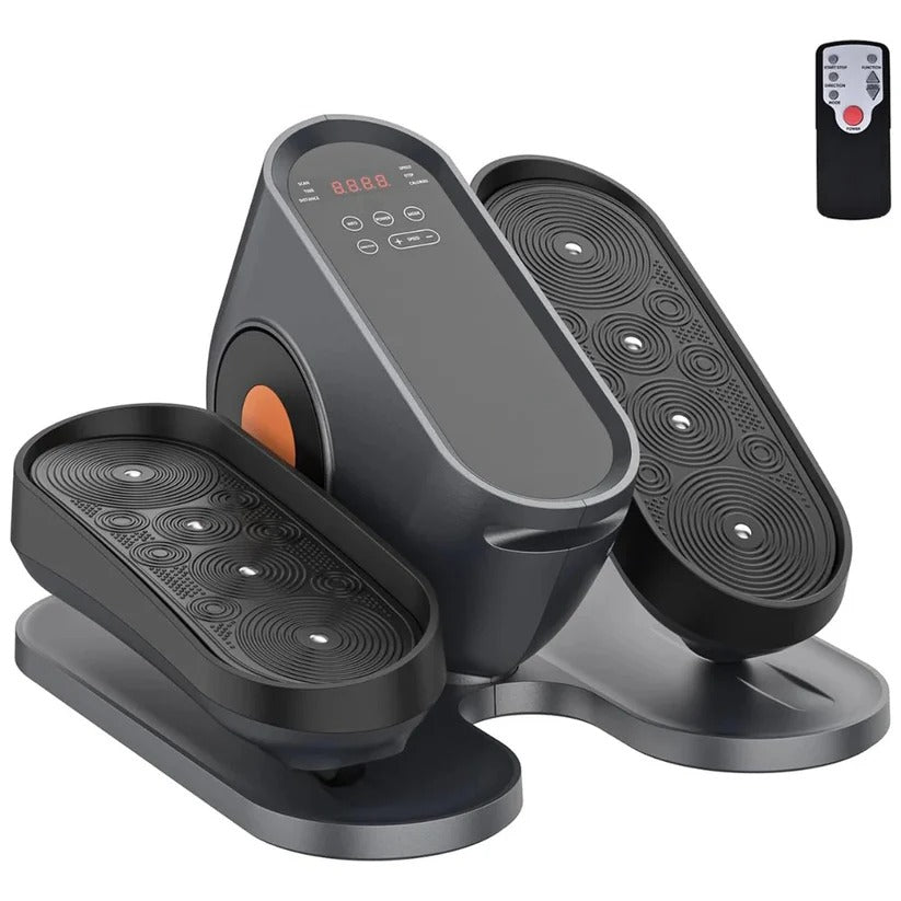 Elliptische trainer voor onder het bureau met afstandsbediening en lcd-scherm, 12 snelheidsniveaus
