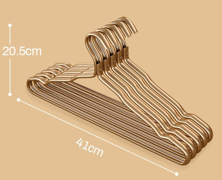 Rutschfeste Aluminium-Kleiderbügel, platzsparender Schrank-Organizer, rostbeständiges, leichtes Kleiderbügel-Set für Schlafzimmer und Kleiderschrank