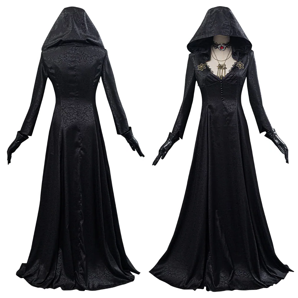 Vampire Lady Cosplay Costume Gothic Halloween Dress