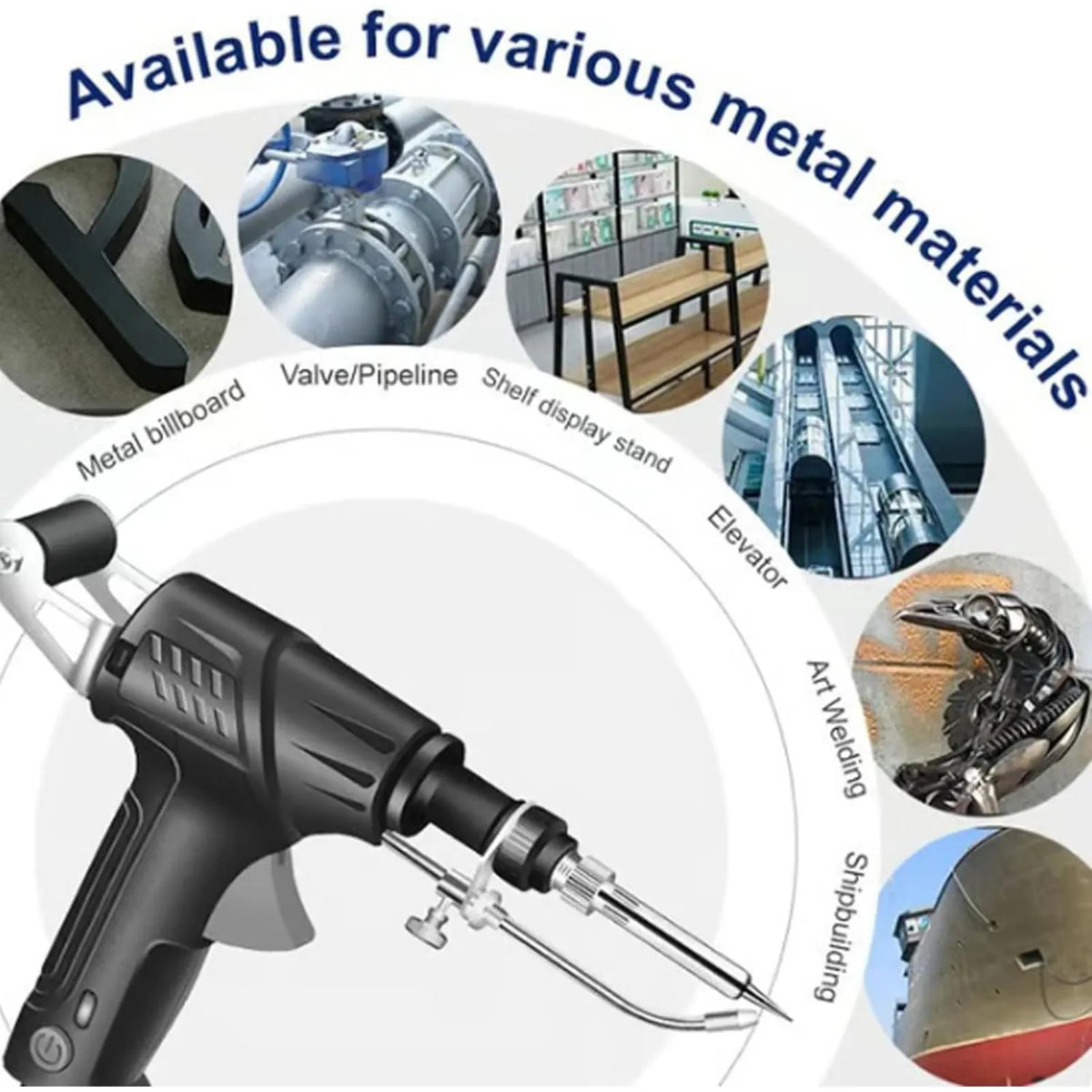 60W Electric Soldering Iron Kit for Electronics & Circuit Board Repair – Includes Stand, Tweezers & Solder Wire | Workshop Metal Joining Too | Thomler