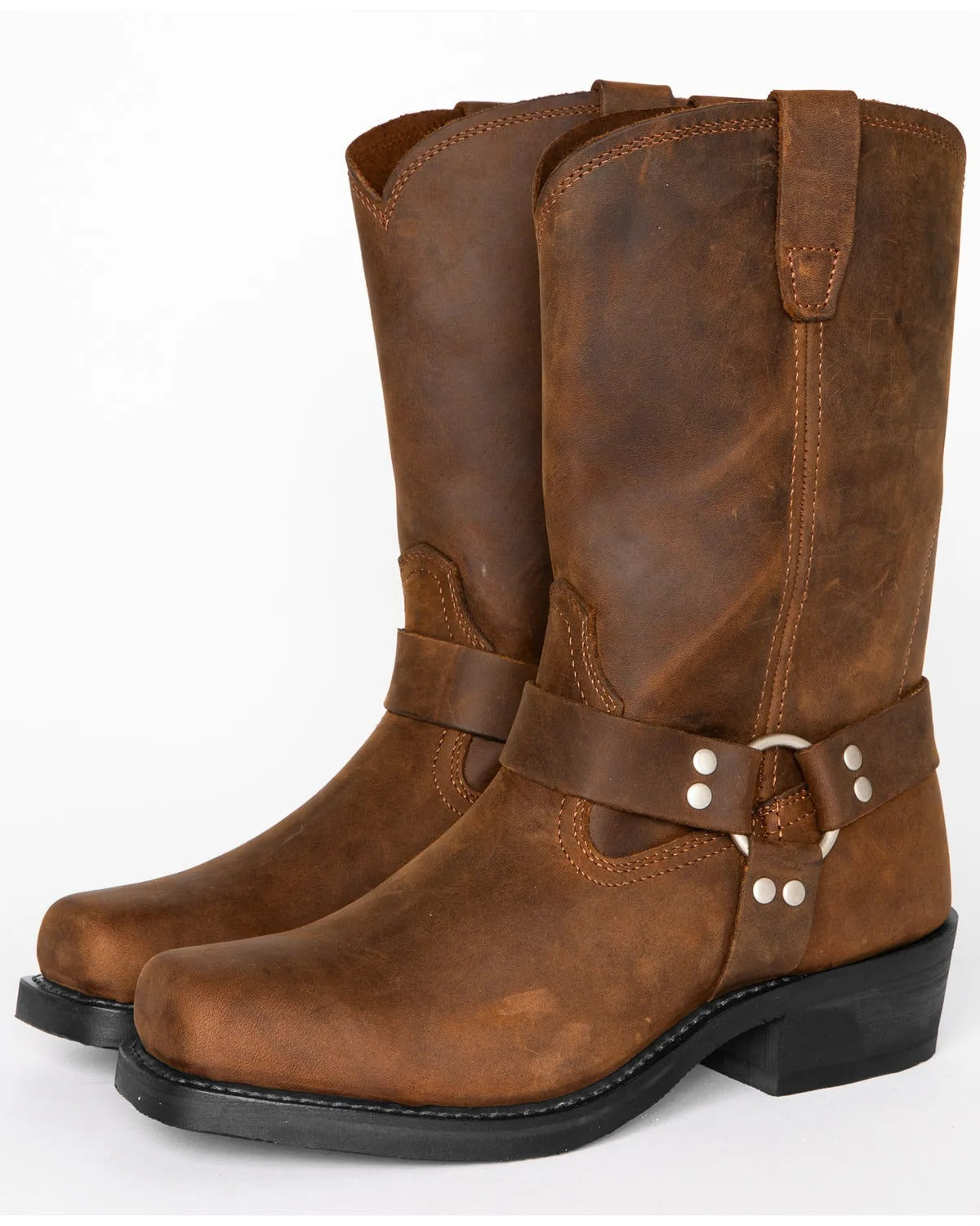 Herren-Harness-Stiefel in Schwarz – 11 Zoll Schafthöhe