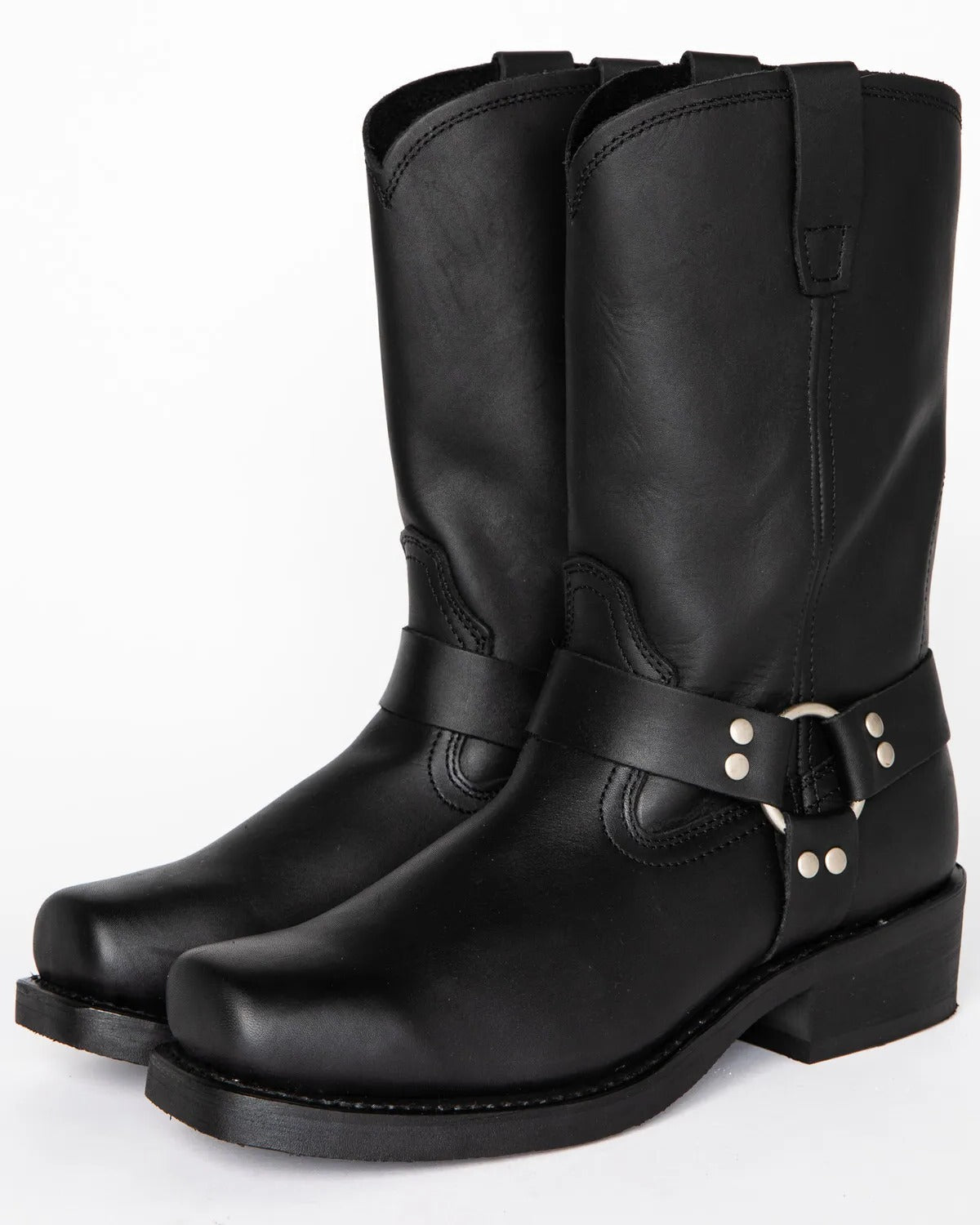 Herren-Harness-Stiefel in Schwarz – 11 Zoll Schafthöhe