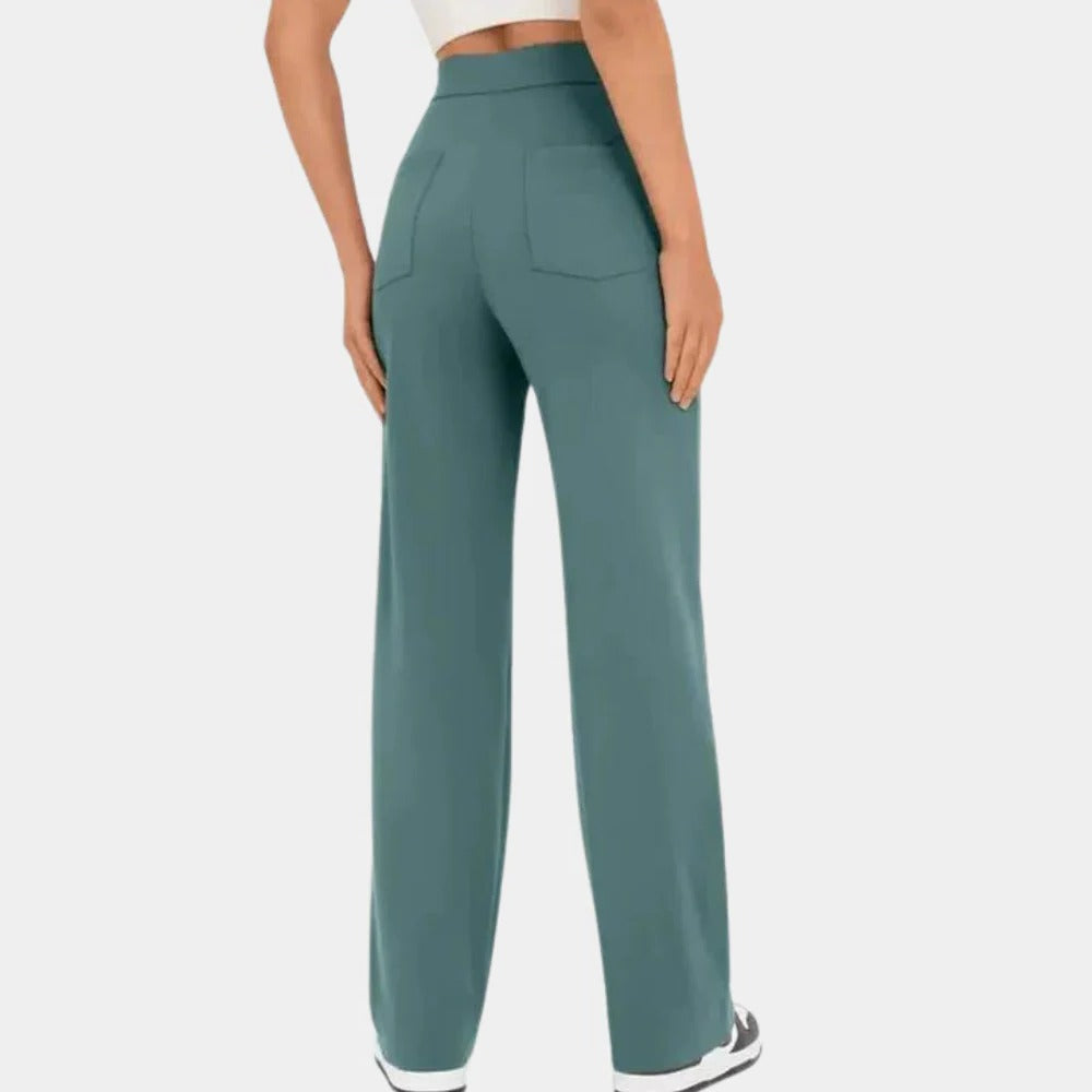 Casual High Waisted Women's Trousers
