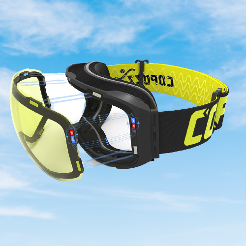 Snow Sport Goggles with UV Protection and Anti-Fog Magnetic Lens System for Skiing and Snowboarding
