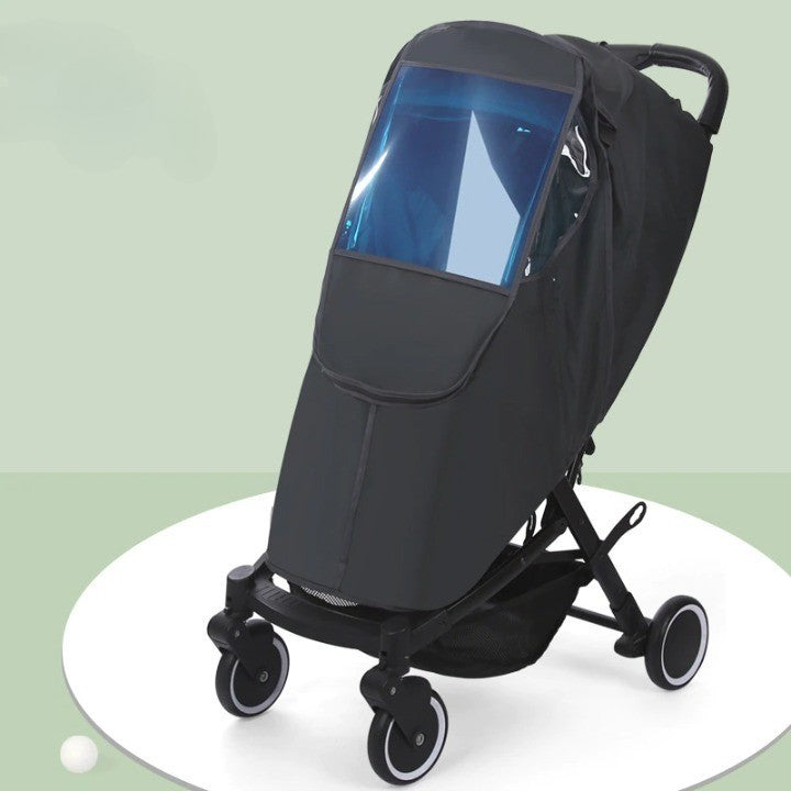 Wetterfester Kinderwagen-Regenschutz – mit Sichtfenster, universell passend für alle Kinderwagen