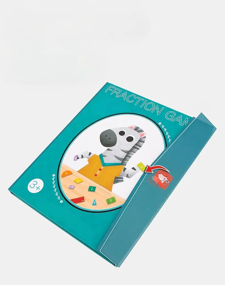 Interactief leerbord voor breuken met magnetische onderdelen voor rekenoefeningen door kinderen, thuisonderwijs en leermiddel in de klas | Thomler