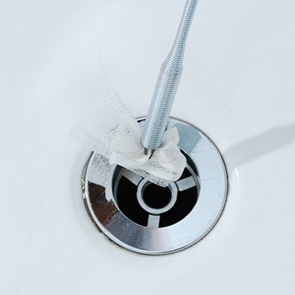Flexibele afvoerontstopper met haak voor verstopte leidingen, wastafels, baden & douches | Loodgietersgereedschap voor thuis | Thomler