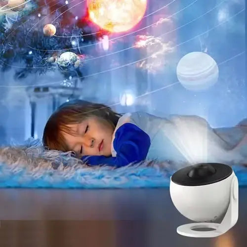 Hemelse Nachtlamp Projector met 13 Verwisselbare Ruimteschijven, 360° Rotatie, HD Kosmische Weergave voor Slaapkamer, Kinderkamer & Woondecoratie | Thomler