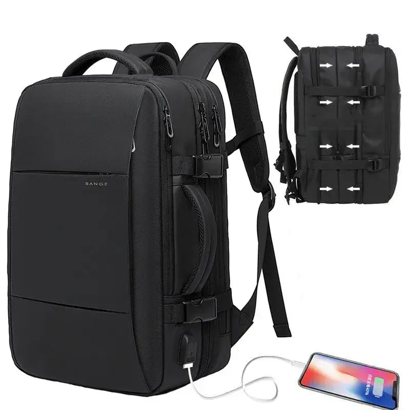 Professioneller Laptop-Rucksack mit USB-Ladeanschluss für Arbeit, Schule & Reisen – Wasserabweisender Commuter-Tagesrucksack für Damen & Herren