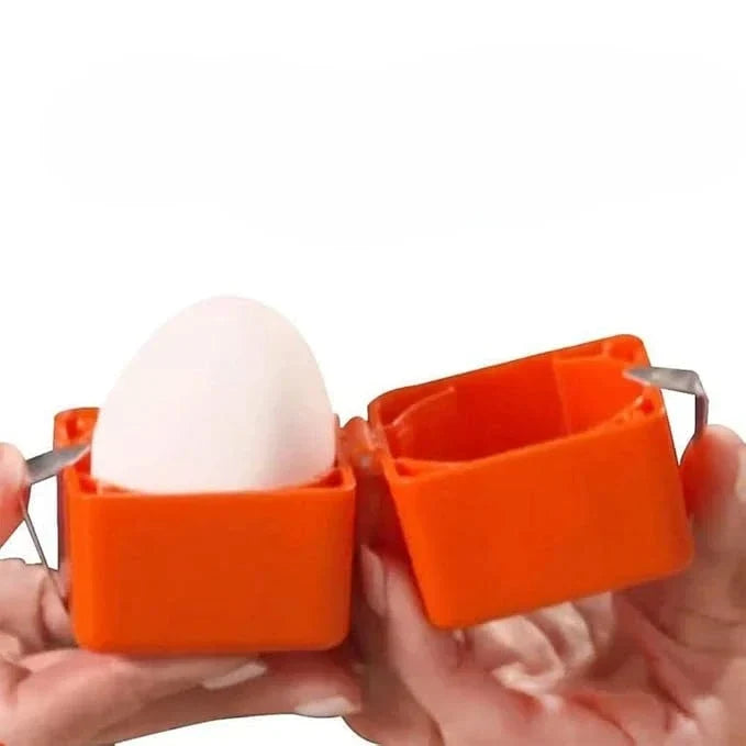 Eierkraker voor hardgekookte eieren, keukengereedschap voor snel en schoon eieren pellen, handige gadget voor ontbijt, salades en recepten | Thomler