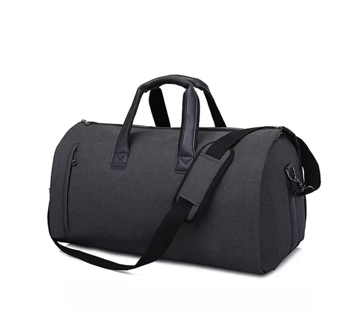 Convertible Garment Duffel Bag with Shoe Compartment for Business Travel & Weekends, Hanging Suit Carrier