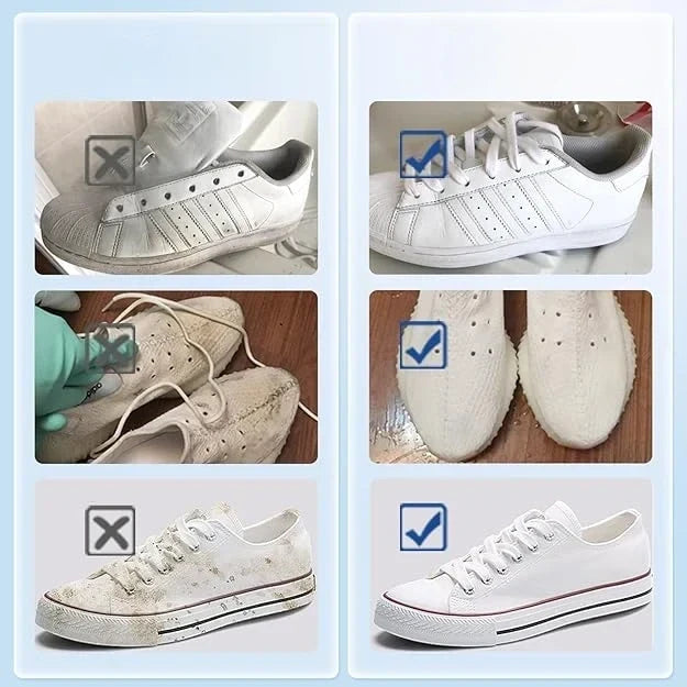 Schoenherstelcrème voor sneakers, leren schoenen, laarzen – Dieptereiniger voor slijtplekken, vuil & vergeelde delen – Revitaliseert alle soorten schoenen | Thomler
