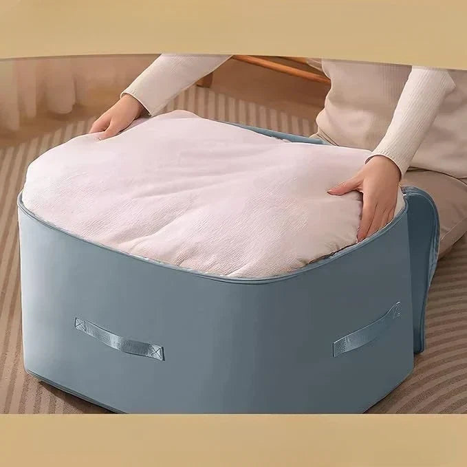 Space-Saving Vacuum Storage Bags for Bedding, Blankets & Seasonal Clothes - Waterproof Organizer Pouches with Stackable Design for Closet