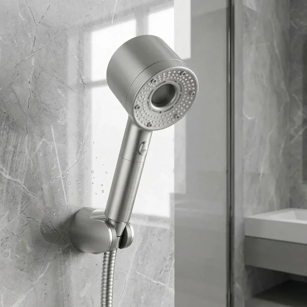 Handdouche met 5 instelbare straalstanden en verchroomde afwerking voor moderne badkamers | Thomler