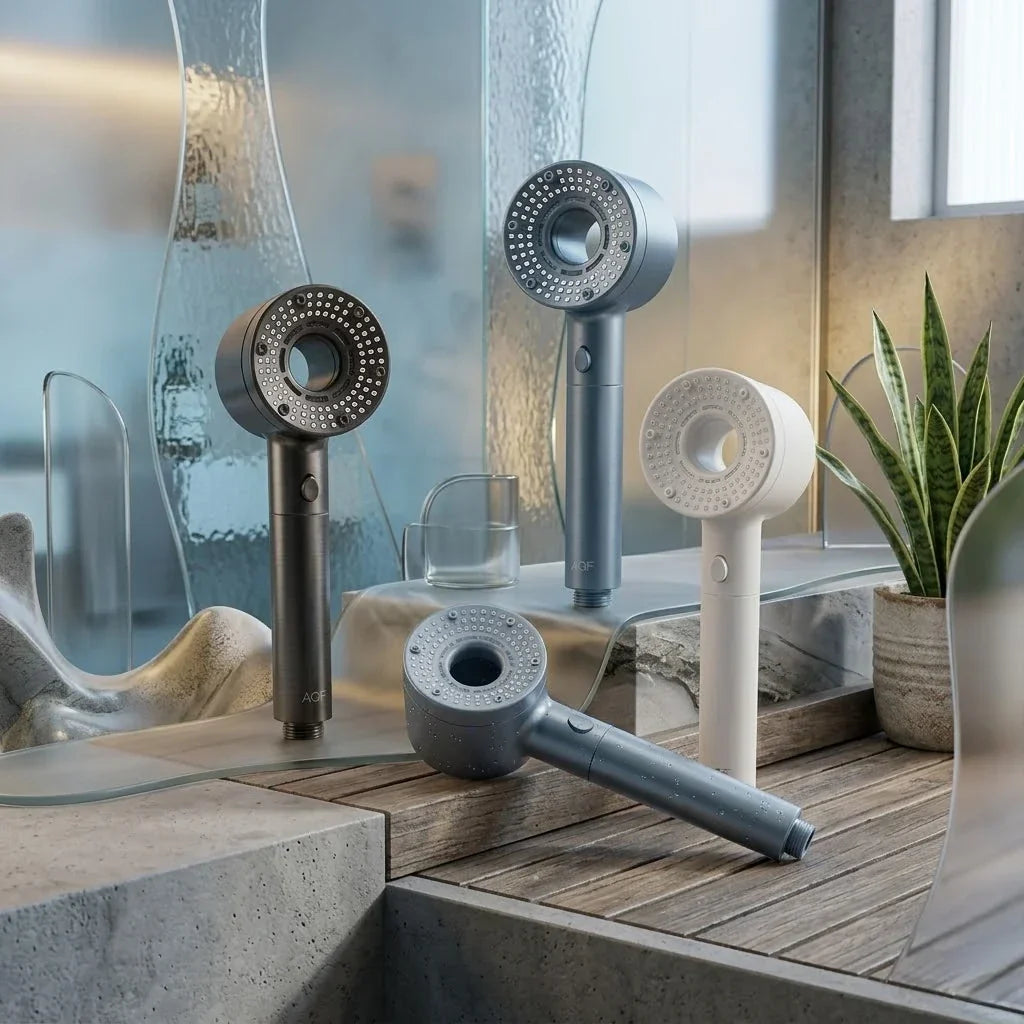 Handdouche met 5 instelbare straalstanden en verchroomde afwerking voor moderne badkamers | Thomler
