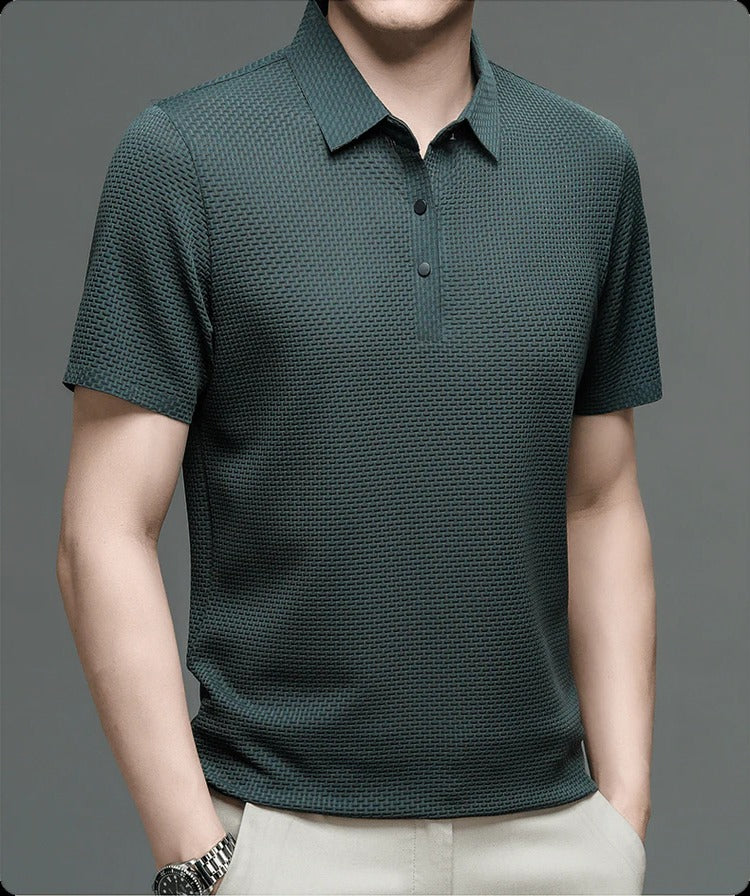 Herren-Mesh-Poloshirt
