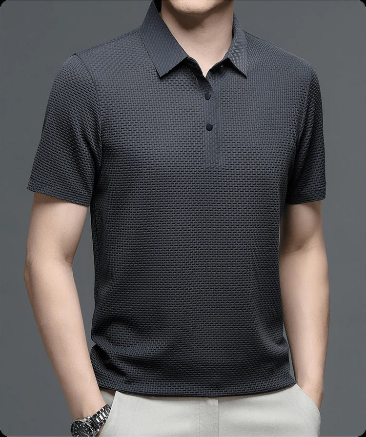 Herren-Mesh-Poloshirt