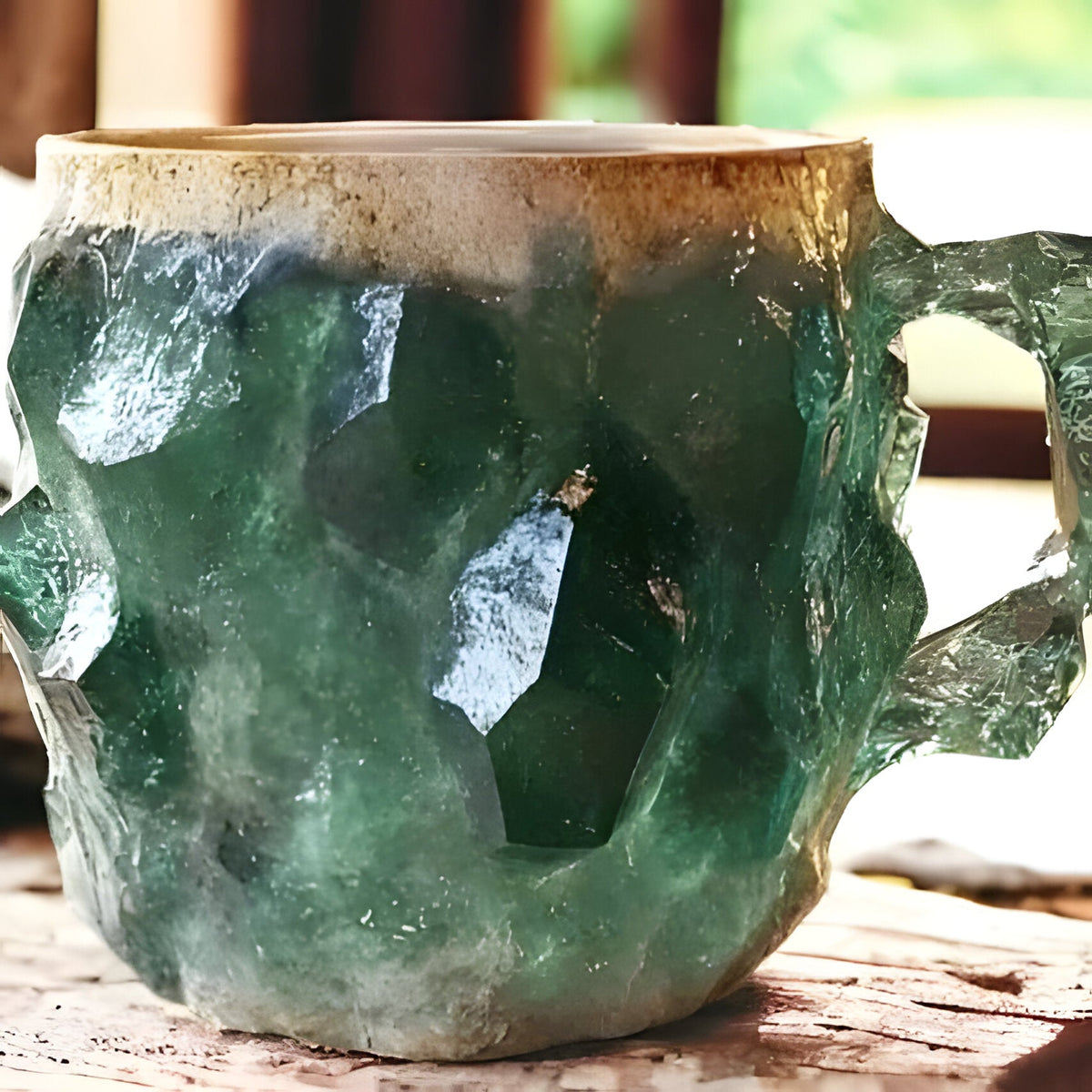 Tazas de café de cristal mineral