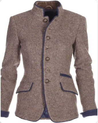 Elegante unifarbene Damenjacke