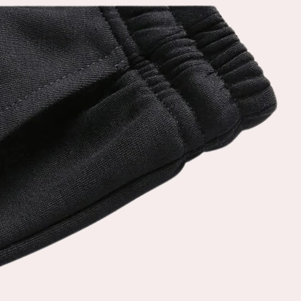 Herren-Trainingsanzug aus Polyester mit durchgehendem Reißverschluss und Stehkragen